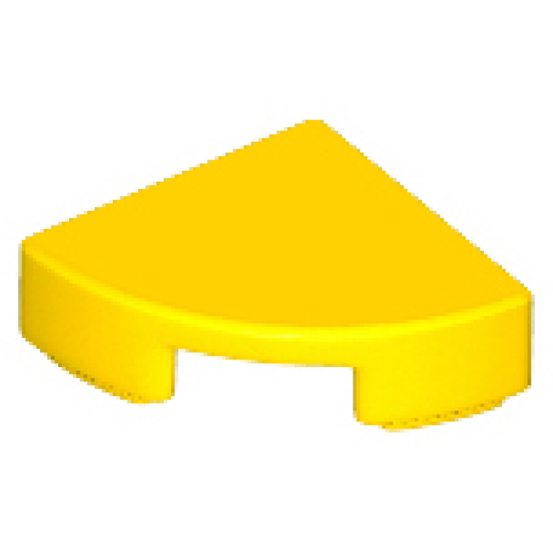 Tegel, Rond 1x1 kwart Yellow